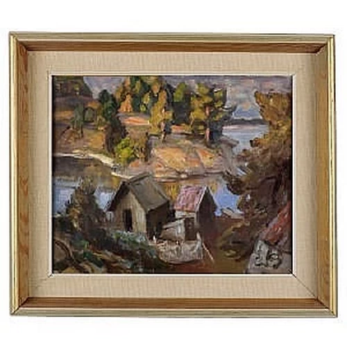 Paesaggio con case